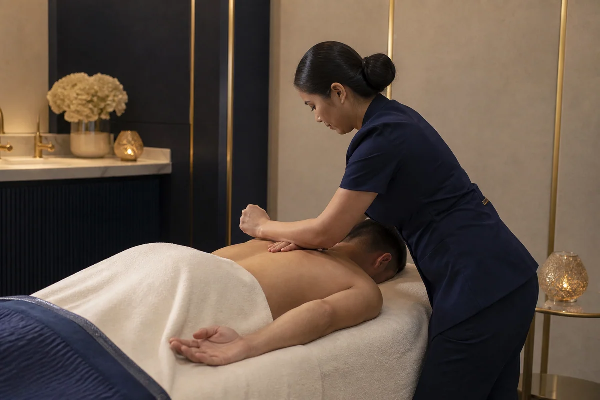 Deep Tissue Massage treatment illustration