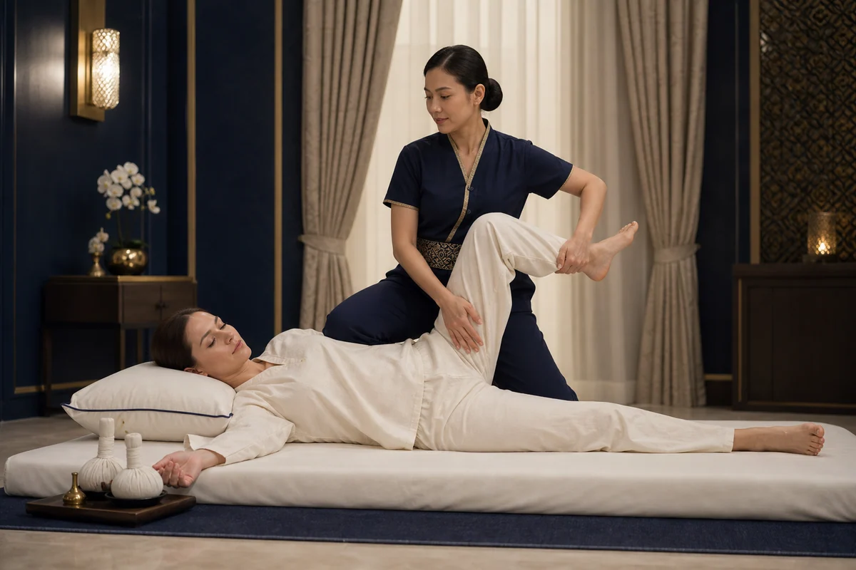 Thai Massage treatment illustration